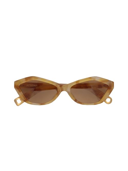 Bambino Sunglasses LINDA FARROW X JACQUEMUS | JAC42C8SUNBAMBINOBEIGEMATTGOLDTOBACCO